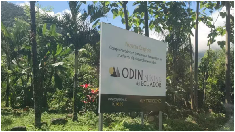 洛陽鉬業項目組正式入駐厄瓜多爾凱歌豪斯金礦