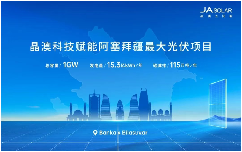 阿塞拜疆1GW“超級工程”合作落地！晶澳科技再度攜手Masdar