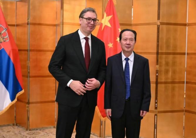 中國電建黨委書記、董事長丁焰章拜會塞爾維亞總統(tǒng)武契奇